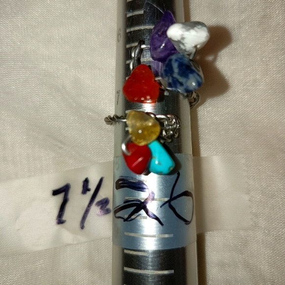 Chakra Crystal Wire Ring - Picture 3 of 5